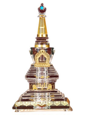 艺景丰水晶装藏供养舍利塔