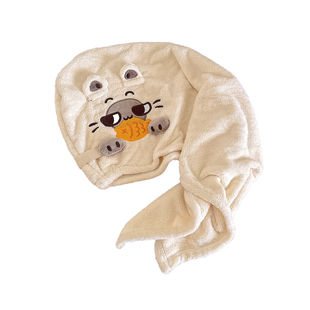 干发帽子超强吸水速干加厚新款可爱女生擦洗头包头毛巾儿童浴帽