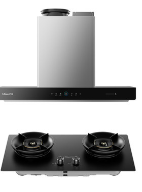 新品万和27m³烟灶油烟机燃气灶套装家用厨房不锈钢大吸力旗舰店