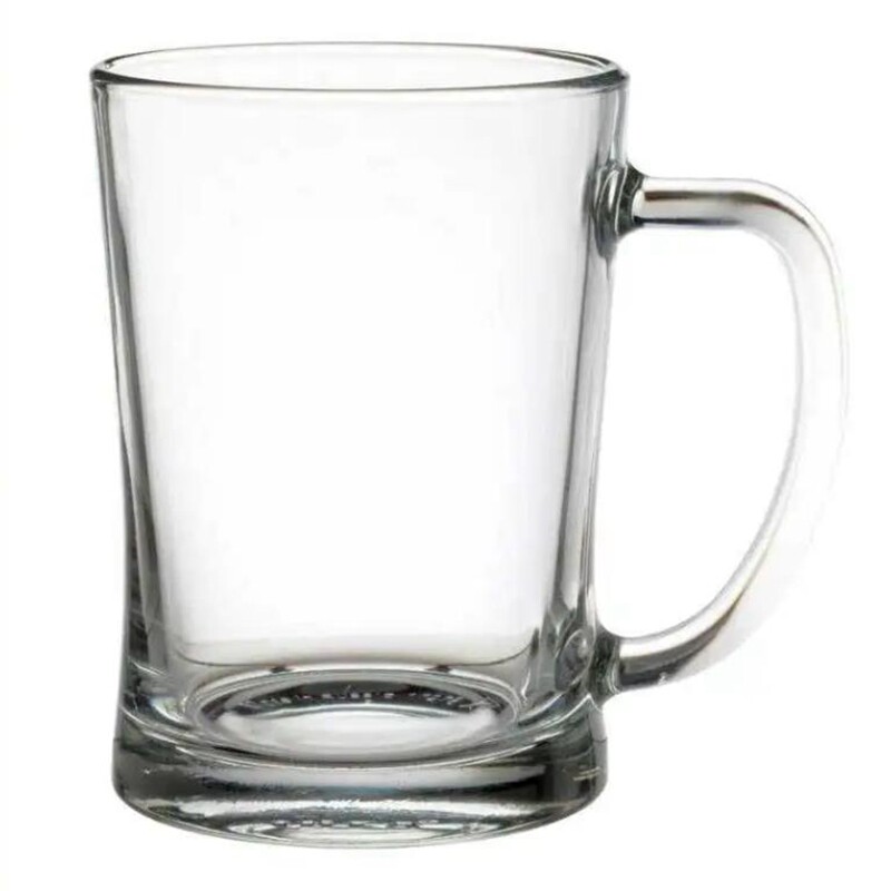宜家米约德600ml透明啤酒杯玻璃杯ins风手柄耐热杯大容量国内代购
