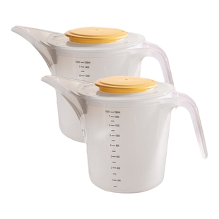 日本长嘴量杯带尖嘴倒料壶面糊分液器分配杯蛋糕漏斗烘焙工具容器