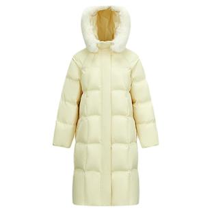 陈都灵|森马羽绒服女冬90绒子长款仿狐狸毛领插肩袖2025新款外套