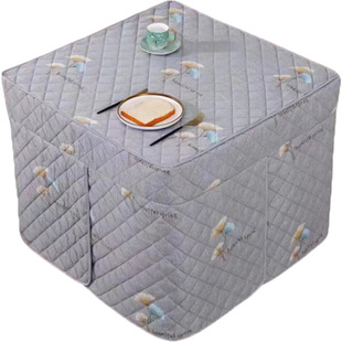 新款加厚烤火罩电取暖炉桌布正方形餐桌套茶几长方形布套家用布罩