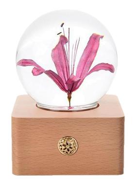 彼岸花永生花树脂小夜灯植物标本