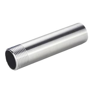 304不锈钢加长管子单头丝450mm不锈钢焊接加厚单头外丝4分管配件