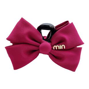 原创蝴蝶结发抓夹甜美少女发饰ins风鲨鱼夹高颅顶夹发夹发卡头饰