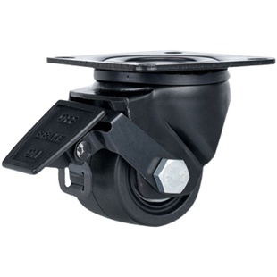 脚轮万向轮超重型工业用2寸2.5寸3寸低重心承重尼龙刹车轮子通用