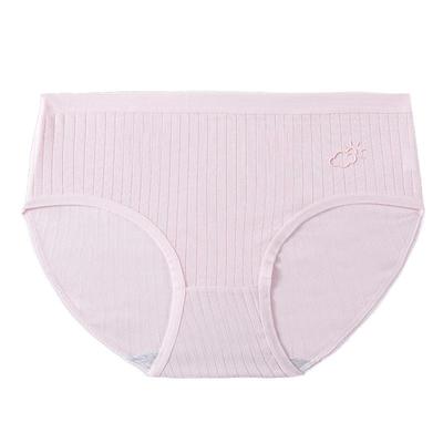 南极人纯棉抗菌裆少女生中腰内裤