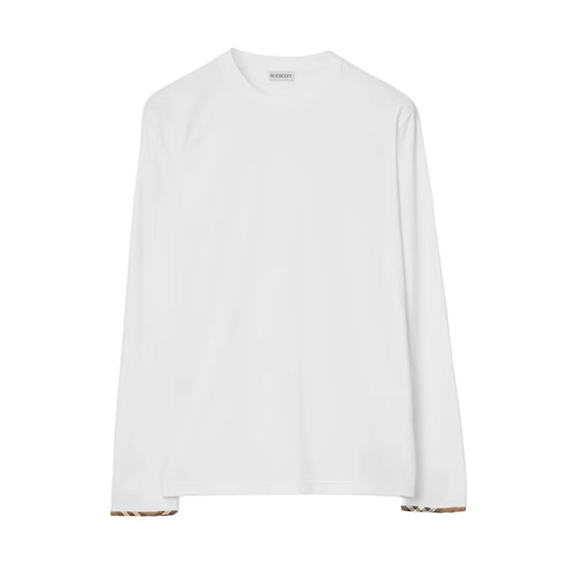 【自营】BURBERRY/博柏利男士休闲百搭长袖POLO衫