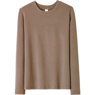 打底衣女内搭高级感可外穿秋冬季近纯棉加厚磨毛长袖上衣单件秋衣