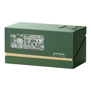 2026高档春茶瓷罐茶叶罐礼盒包装绿茶龙井碧螺春毛峰毛尖半斤空盒