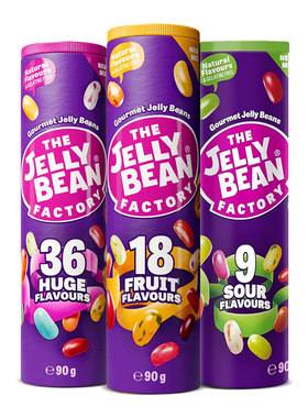 进口jelly bean珍妮缤水果味糖豆多彩吉利豆软糖混合酸味糖果冻豆