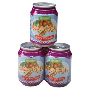 云南玉溪特产元江民特酸角汁220ml/罐百香果汁饮料新鲜果汁整箱装