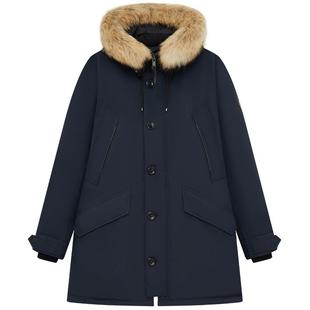 Teenie Weenie小熊男装外套工装貉子毛领宽松保暖秋冬羽绒服男款