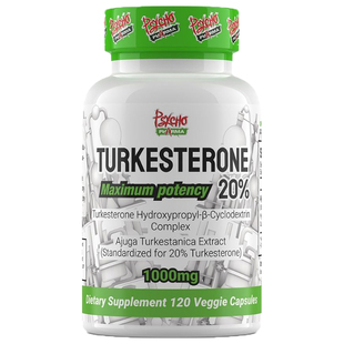 PSYCHO PHARMA ECDYSTERONE TURKESTERONE蜕皮土克甾酮胶囊促睾酮