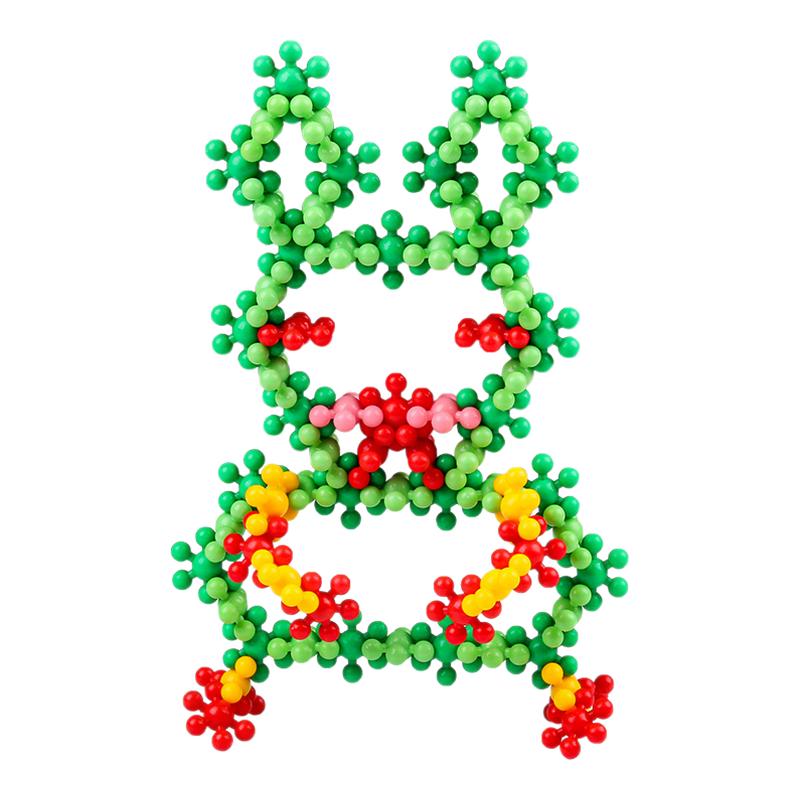 拼插玩具3D梅花积木3-6岁
