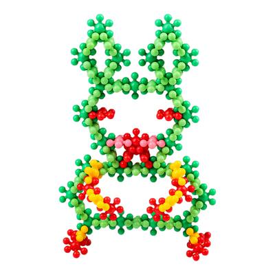 拼插玩具3D梅花积木3-6岁