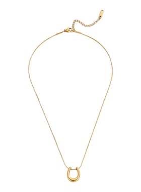 NG简约U形吊坠钛钢项链女款轻奢