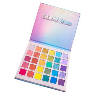 舞台妆彩色眼影盘亮晶晶珠光儿童专用表演演出红色紫色蓝色绿色