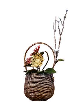 花篮电视柜玄关茶室工艺品