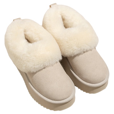 snowelf~真皮羊毛巨暖和雪地靴