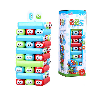 开心叠罗汉叠叠乐叠层层高塔亲子游戏互动儿童益智平衡抽积木玩具