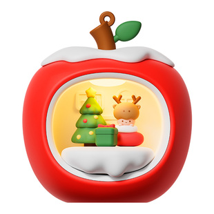 苹果小夜灯卧室睡眠伴睡新款圣诞节礼物氛围装饰拍拍灯悬挂床头灯