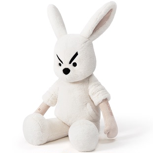 问童子 奋斗玩偶 兔 毛绒兔子玩具睡觉抱安抚公仔送人女生日礼物