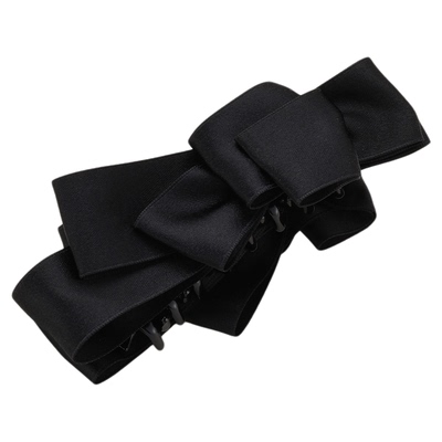 黑色蝴蝶结香蕉夹女大号发量多