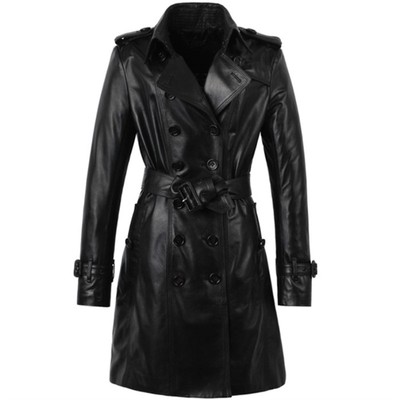 皮纹巴基斯坦进口纯属双排风衣