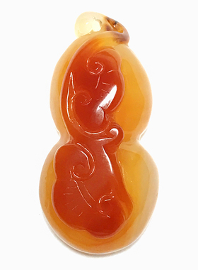 精选天然原石手工雕刻招财葫芦