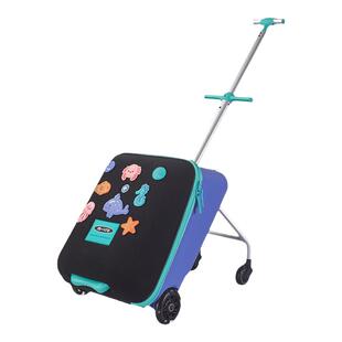 现货新款micro行李箱迈古儿童懒人拉杆箱可坐旅行箱18个月+