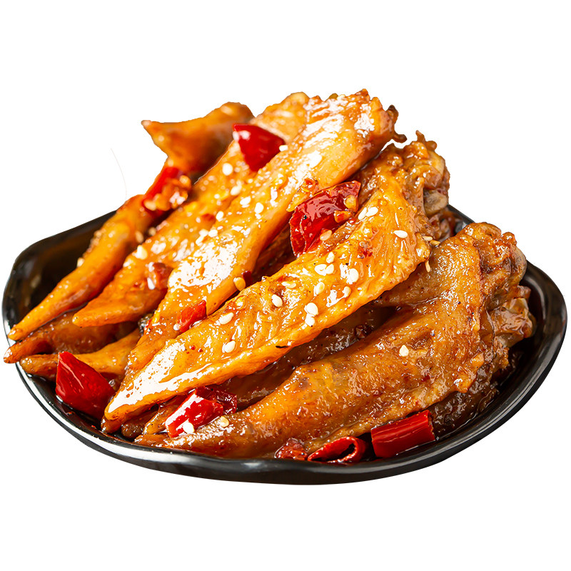 麻辣鸡翅尖冷吃鸡尖香辣鸡肉熟食小吃零食四川特产