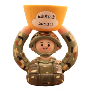 diy软陶泥塑人偶奖杯定制创意手工陶艺礼摆件送导师领导离职礼物