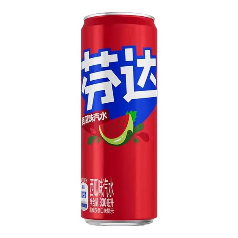 芬达果味系列葡萄西瓜味汽水整箱装碳酸饮料汽水330ml