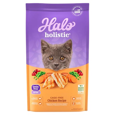 美国进口halo自然光环纯鲜肉猫粮holistic全能系列幼猫猫粮10磅