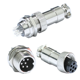 航空插头 2芯3芯4芯5芯6芯7芯 GX12穿墙 RS765穿墙 单边螺纹