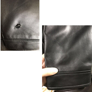 皮衣破洞修补皮衣修补修复补皮衣破洞无痕换皮皮衣翻新护理上色