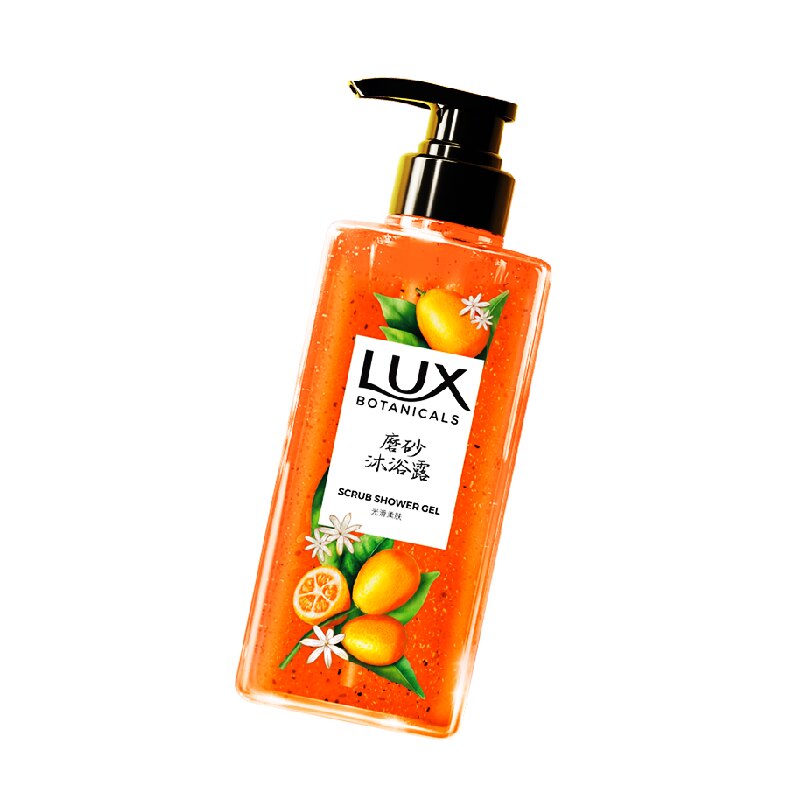 LUX力士金桔香天然磨砂沐浴露