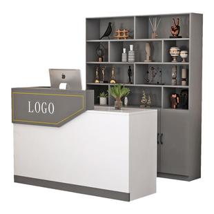 饭店吧台收银台酒柜一体现代简约转角商用店铺小型餐饮前台柜台