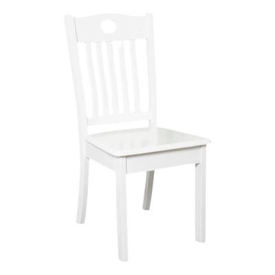 全实木简约现代白色餐桌椅