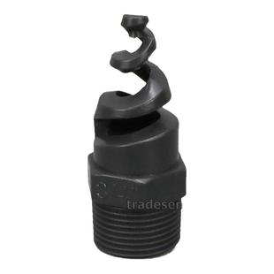 UPVC螺旋喷头PVC喷嘴塑料PP耐腐蚀喷头防堵脱硫除尘清洗喷洒头