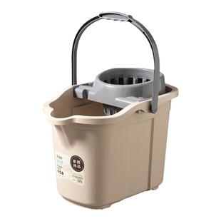 加厚家用拖地桶带轮手动老式懒人拖把桶手压滤水塑料大小拖布桶