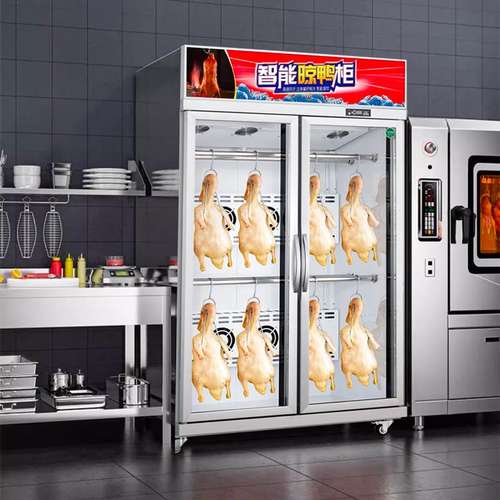 粤越月商用智能晾鸭柜烧鹅烧腊烘干机晾胚凉烤鸭风干柜风冷晾鸭柜
