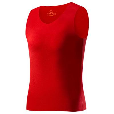 简云大红色本命年保暖背心