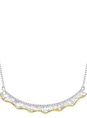 蕾丝裙边系列双色项链