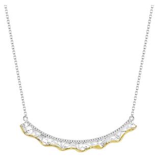 列维斯蕾丝裙边系列轻奢小众设计双色项链高级锁骨链