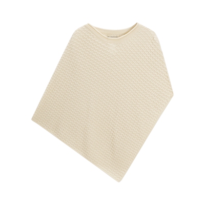 EXCEPTION例外女装2025冬季新品绵羊毛山羊绒混纺披肩式斗篷围巾