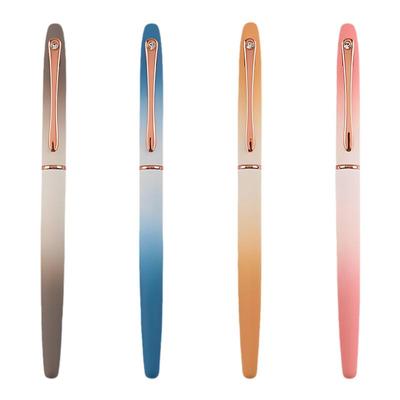 小学生专用渐变色钢笔可替换墨囊