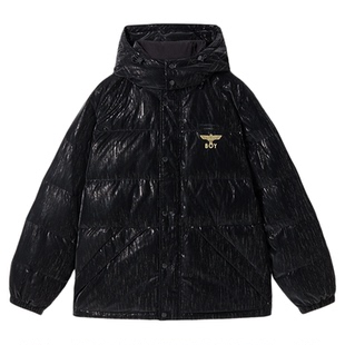 【伦敦炽羽】BOYLONDON羽绒服情侣款亮面美式高街90绒外套N28001